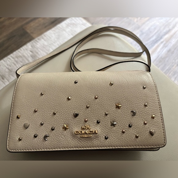 Coach studded crossbody bag with coa - Picture 4 of 6